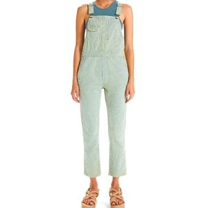Anthropologie Mother Brand The Scrapper Choo Choo Lemon Drop Overalls S